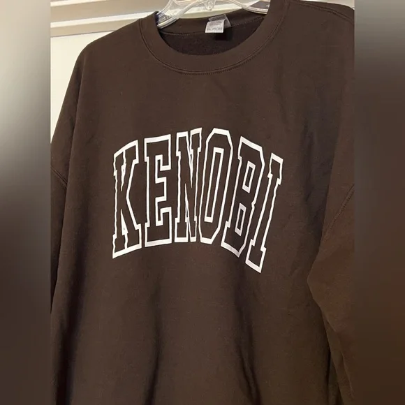 Kenobi Star Wars brown Gildan sweatshirt XXL 2XL - Picture 3 of 5